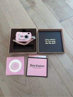 Juicy Couture Pink Compact Digital Camera with Matching Strap